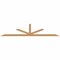 Ekena Millwork Saratoga Timber Gable Bracket, Western Red Cedar, 108"W x 22"H x 1 1/2"D x 3 1/2"F, 5/12 Pitch GBW108X22X0204SAR00SWR - alternate 1